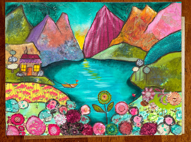 Mountain Hideaway.... 5 x 7 Greeting Card