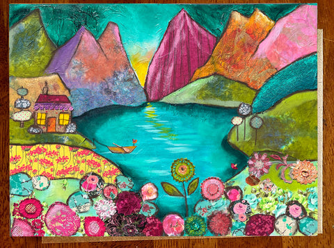 Mountain Hideaway.... 5 x 7 Greeting Card