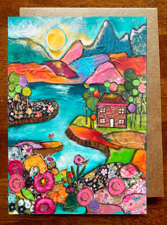 Mountain Retreat. 5 x 7 Greeting Card