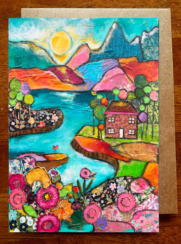 Mountain Retreat. 5 x 7 Greeting Card