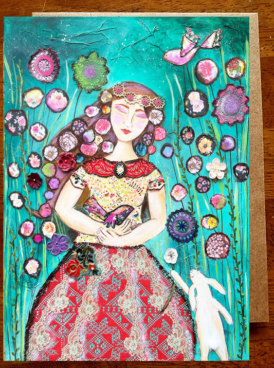 Sh Nurtures,,, 5" x 7" Greeting  Card