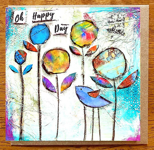 Oh Happy Day... 5 x 5 greeting card