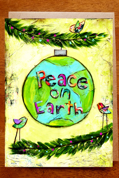 Peace on Earth.... 5 x 7 card with envelope