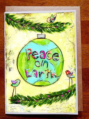 Peace on Earth 5 x 7 card with envelope
