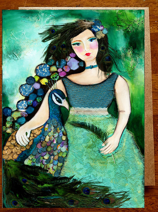 Peacock.. 5" x 7" Card