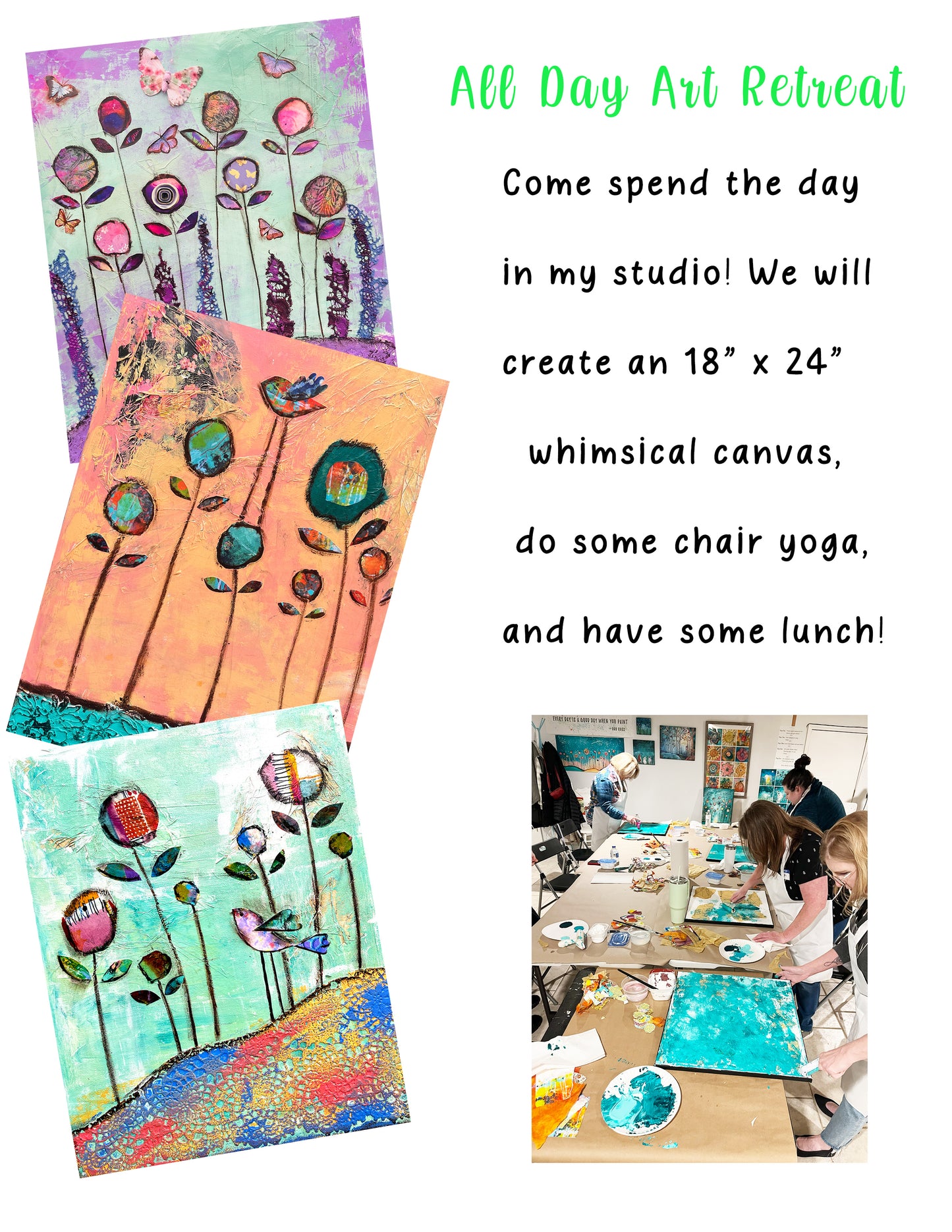 All Day Art Retreat Sept 19th 9:30-4pm
