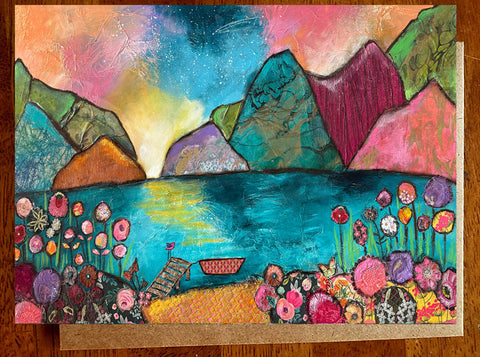 The Secret Lake... 5 x 7 Greeting Card