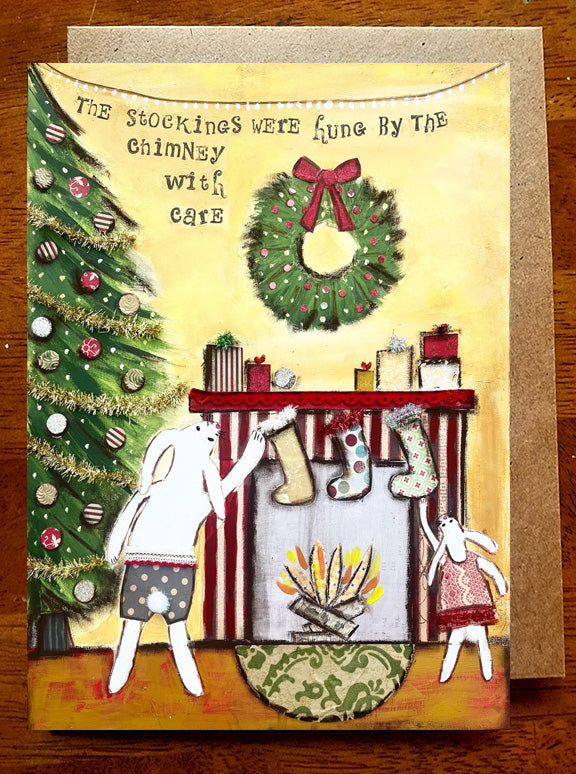 Stockings....5 x 7 Greeting Card