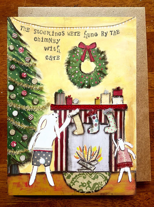 Stockings....5 x 7 Greeting Card
