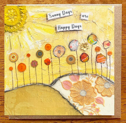 Sunny Days....5 x 5 greeting card