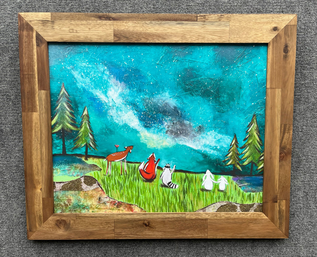 Under the Milky Way..Framed  Canvas Print