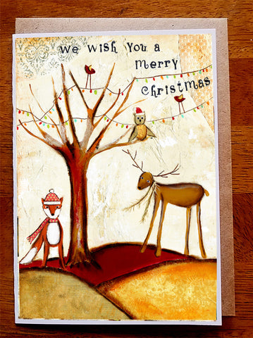 We Wish You a Merry Christmas 5 x 7 card with envelope