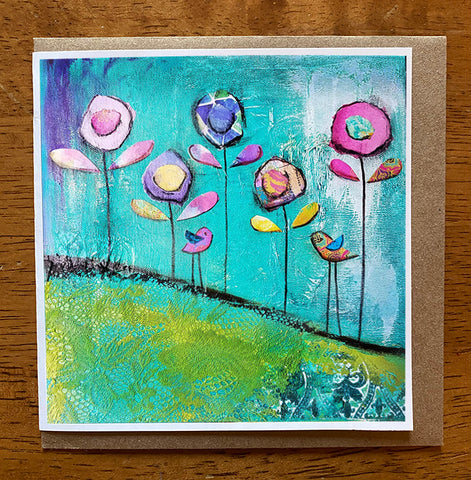 Morning Reflection... 5 x 5 greeting card