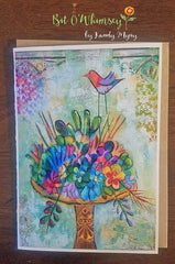 Succulant Garden..Greeting Card Set, Set of 3 Cards 5" x 7"