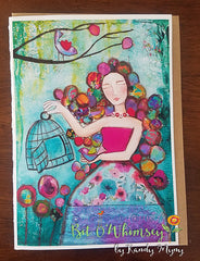 Female figures...Greeting Card Set, Set of 5 Cards 5" x 7"