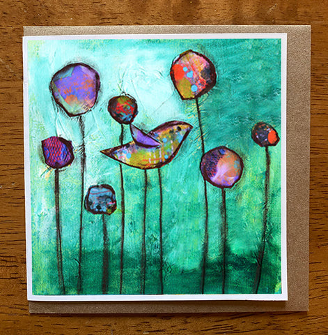 Reflection. 5 x 5 greeting card