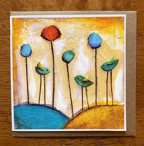 Sunset Melody.. 5 x 5 greeting card