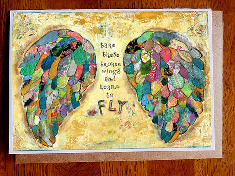 Broken Wings.... Greeting Card