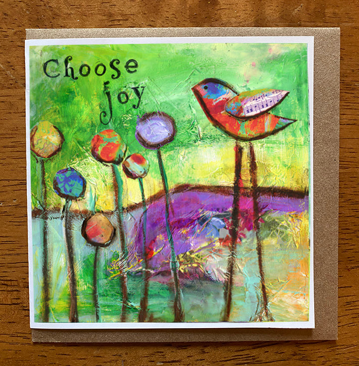 Choose Joy... 5 x 5 greeting card