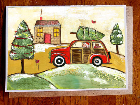 Christmas Cruisin'  5 x 7 card with envelope