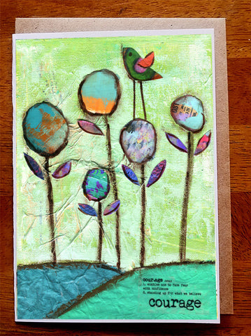 Courage... 5 x 7 Greeting Card