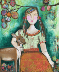 Girl with Deer