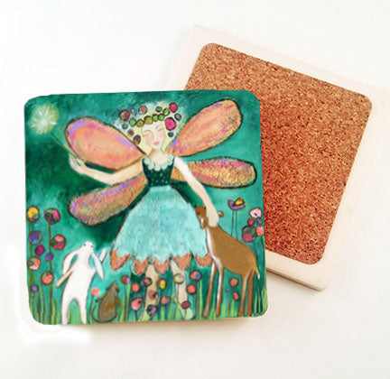 Forest Fairy...... absorbant stone coaster