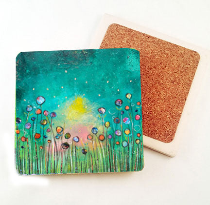 Fireflies a Blaze...... absorbant stone coaster