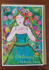 Female figures...Greeting Card Set, Set of 5 Cards 5" x 7"