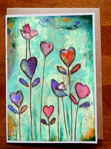Heart Garden II.... Greeting Card