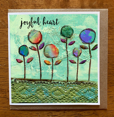 Joyful Heart II.... 5 x 5 greeting card
