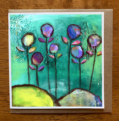 Joyous Melody...... 5 x 5 greeting card