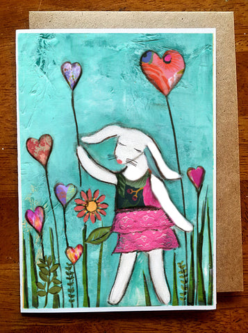 Bunny Love..... Greeting Card