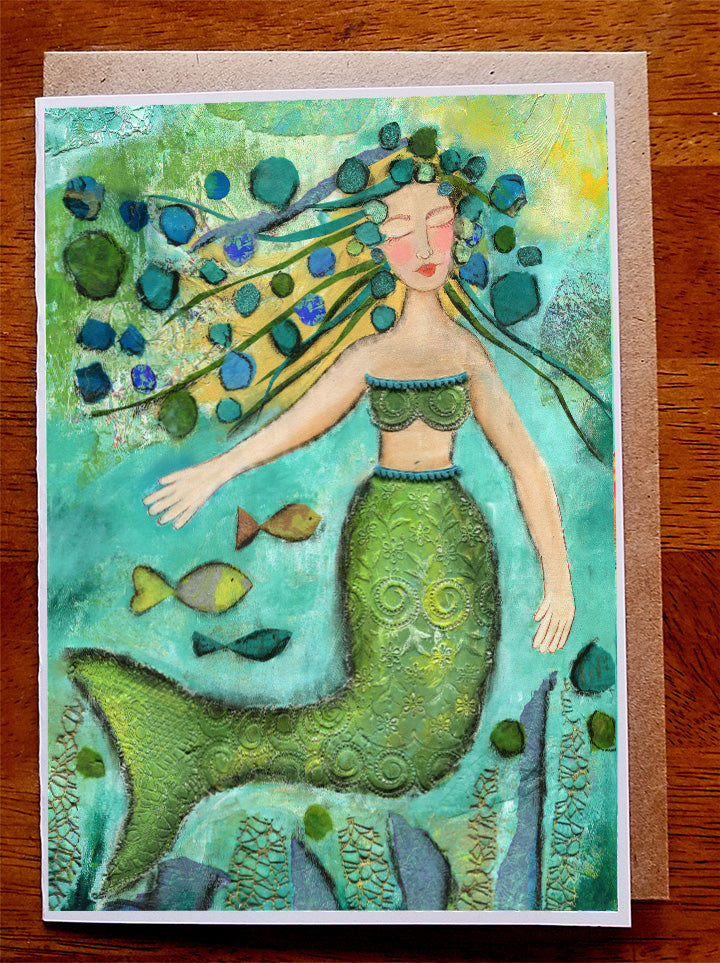 Mermaid Dreams.. 5 x 7 Greeting Card