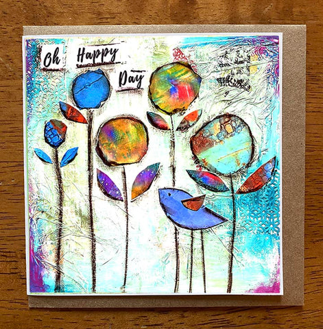 Oh Happy Day III...... 5 x 5 greeting card