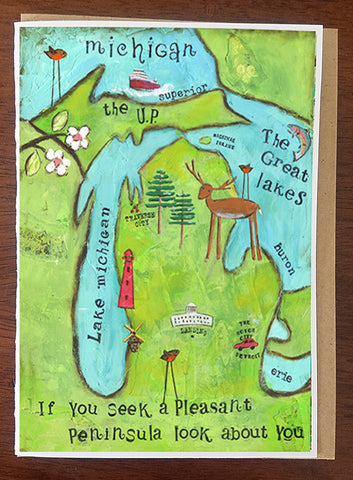 Pleasant Peninsula Greeting Card
