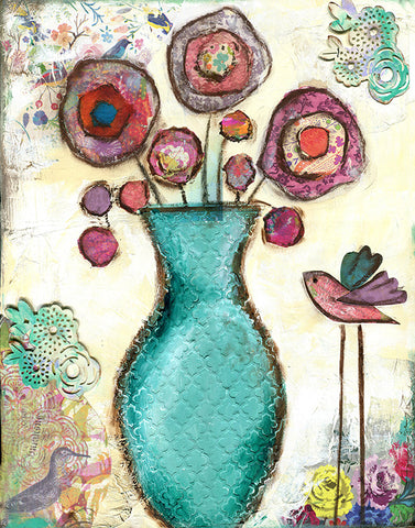 Pink Poppies in a Vase