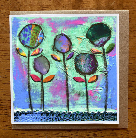 Purple Passion. 5 x 5 greeting card