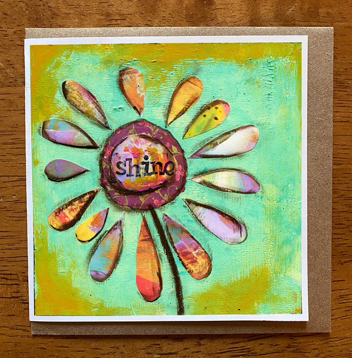 Shine II... 5 x 5 greeting card
