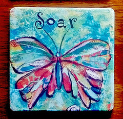 Soar... absorbant stone coaster