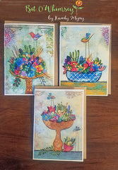 Succulant Garden..Greeting Card Set, Set of 3 Cards 5" x 7"