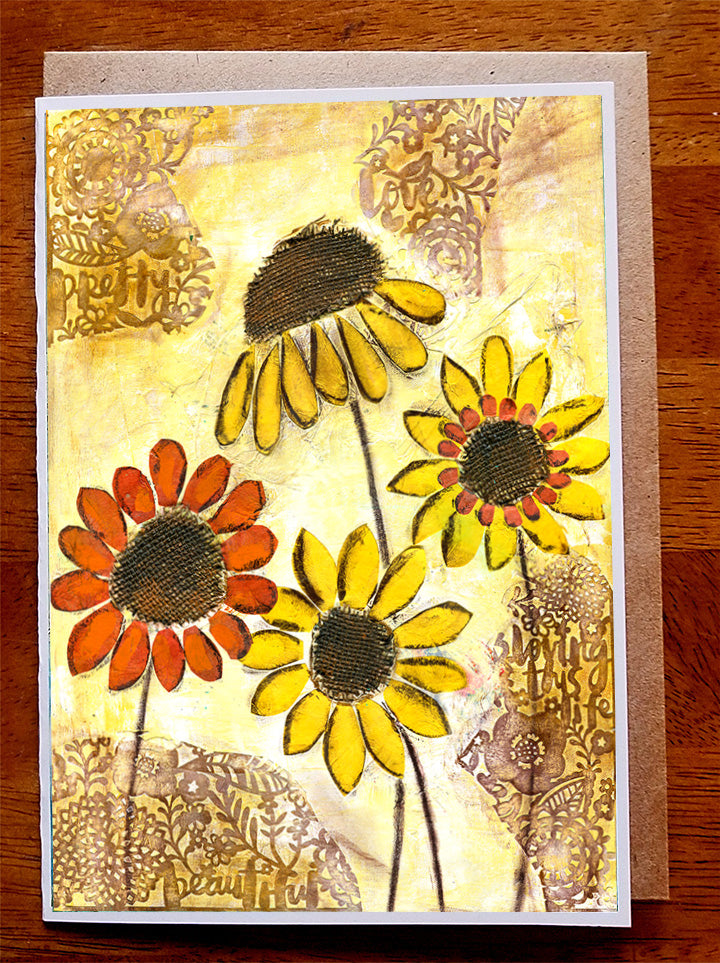 Sunflowers...... Greeting Card