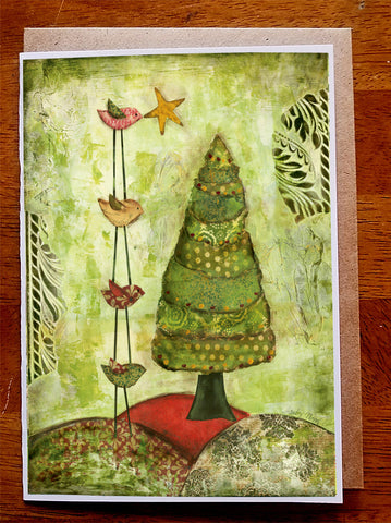 Trimming the tree... 5 x 7 card with envelope