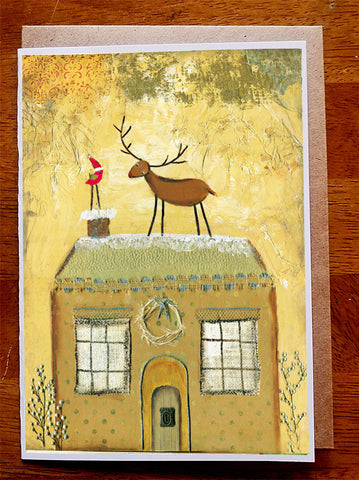 Up on a Rooftop  5 x 7 card with envelope