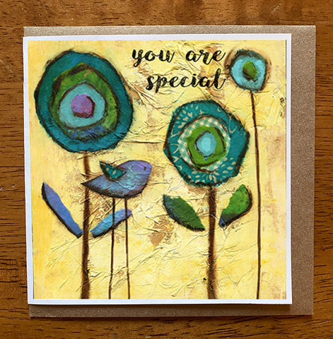 You Are Special... 5 x 5 greeting card