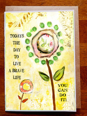 You Can Do It.... 5 x 7 Greeting Card